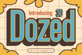 Dozed 3D Demo Font