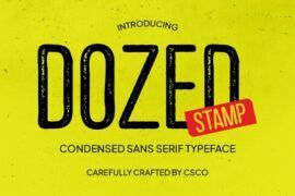 Dozed Stamp Demo Font