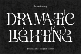 DRAMATIC LIGHTING DEMO Font