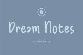 Dream Notes Demo Font