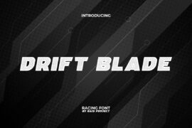 Drift Blade Demo Font