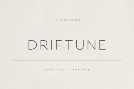 Driftune Demo Font