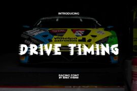 Drive Timing Demo Font