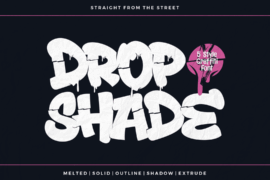 Drop Shade Font Family