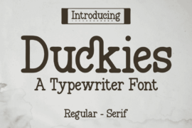 Duckies Font
