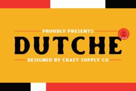 Dutche Blur Demo Font
