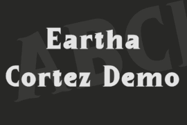Eartha Cortez Demo Font