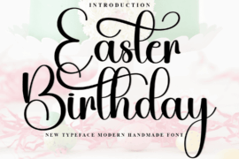 Easter Birthday Font