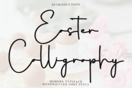 Easter Calligraphy Font
