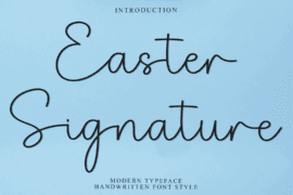 Easter Signature Font