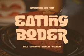 Eating Boder Font