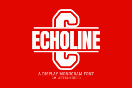 Echoline Monogram Font