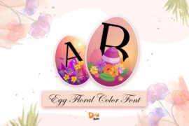 Egg Floral Font