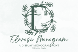 Elarose Monogram Font