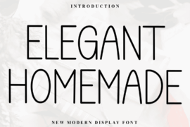 Elegant Homemade Font