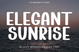 Elegant Sunrise Font