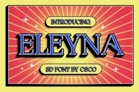 Eleyna 3D Demo Font