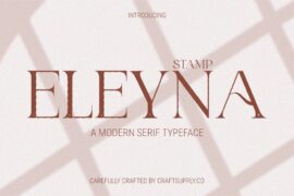 Eleyna Stamp Demo Font