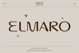 Elmaro Blur Demo Font