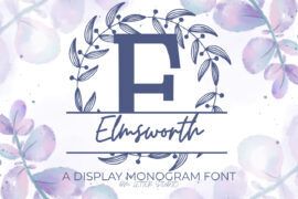 Elmsworth Split Monogram Font