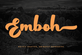 Emboh – Personal use Font