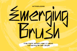 Emerging Brush Demo Font