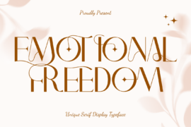 EMOTIONAL FREEDOM DEMO Font
