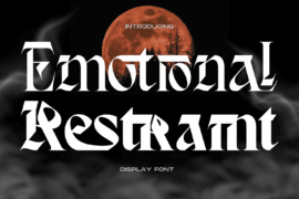 Emotional Restraint Demo Font