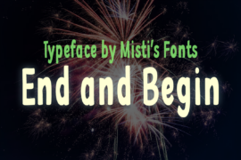 End and Begin Font