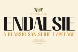 Endalsie Personal Use Font