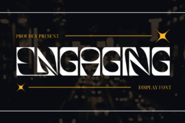 Engaging Stencil Demo Font