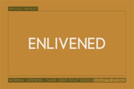 Enlivened Font