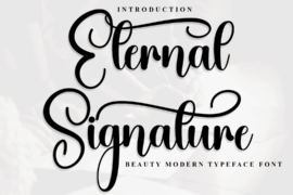 Eternal Signature Font