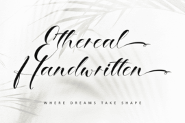 Ethereal Handwritten -Personal use Font