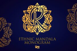 Ethnic Mandala Monogram Font