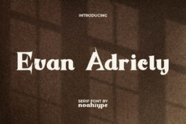 Evan Adriely Demo Font