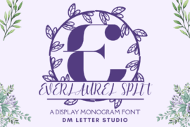 Everlaurel Split Monogram Font