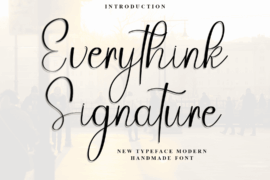 Everythink Signature Font