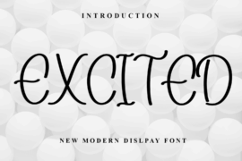 Excited Font