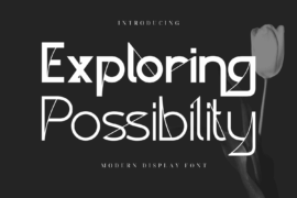Exploring Possibility Demo Font