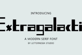 Extragalactic Font