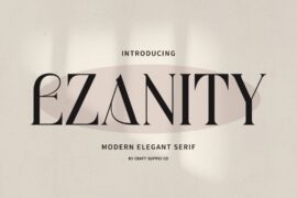 Ezanity Demo Font