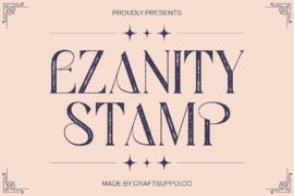 Ezanity Stamp Demo Font