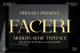 FACERI Font