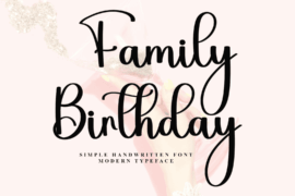 Family Birthday Font