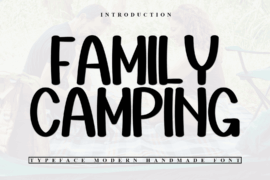 Family Camping Font