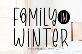 Family In Winter Font