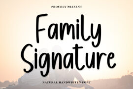 Family Signature Font