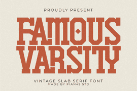Famous Varsity Font