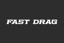 Fast Drag Demo Font